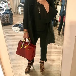 Fendi leopard hair booties with hidden platform